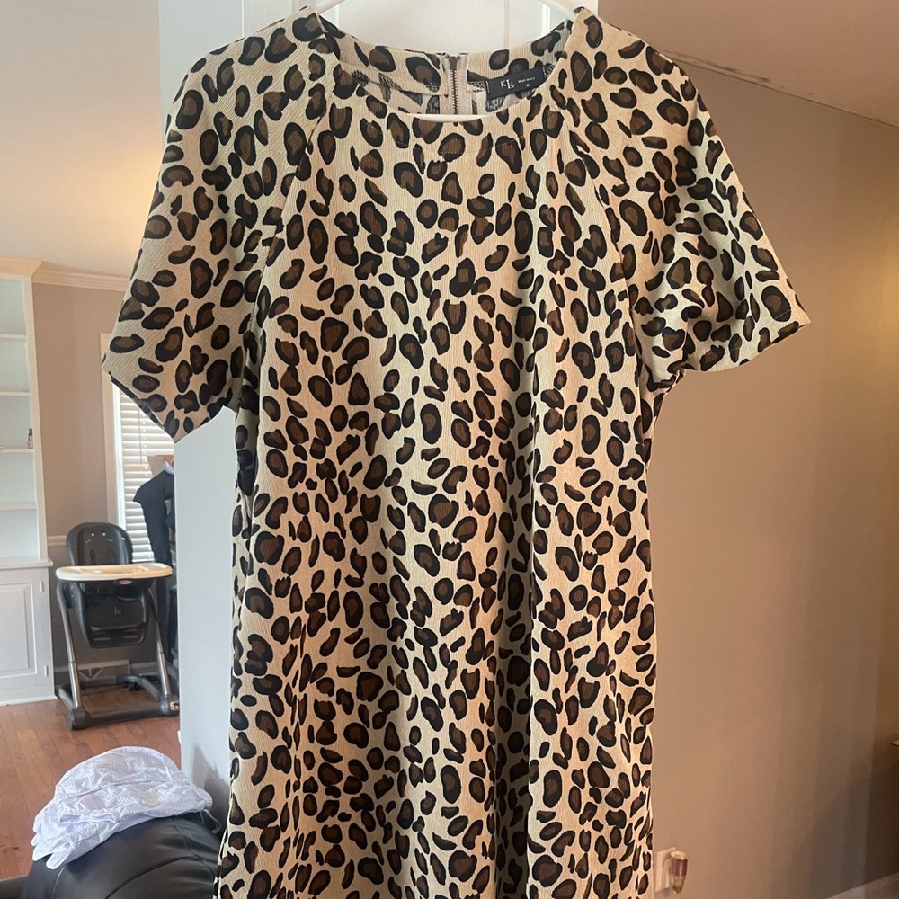 NWOT KLD Leopard Dress